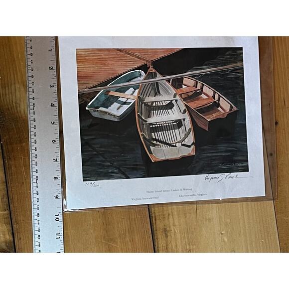 ART Print signed from Virginia Sayward Paul.  “Ladies in waiting” - Picture 6 of 6